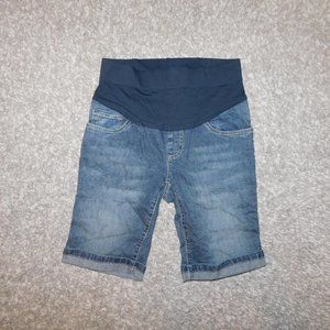 Jean Caprics for Pregnant Women with Belly Band